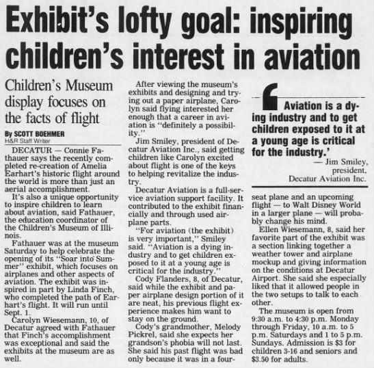 Inspiring children's interest in aviation